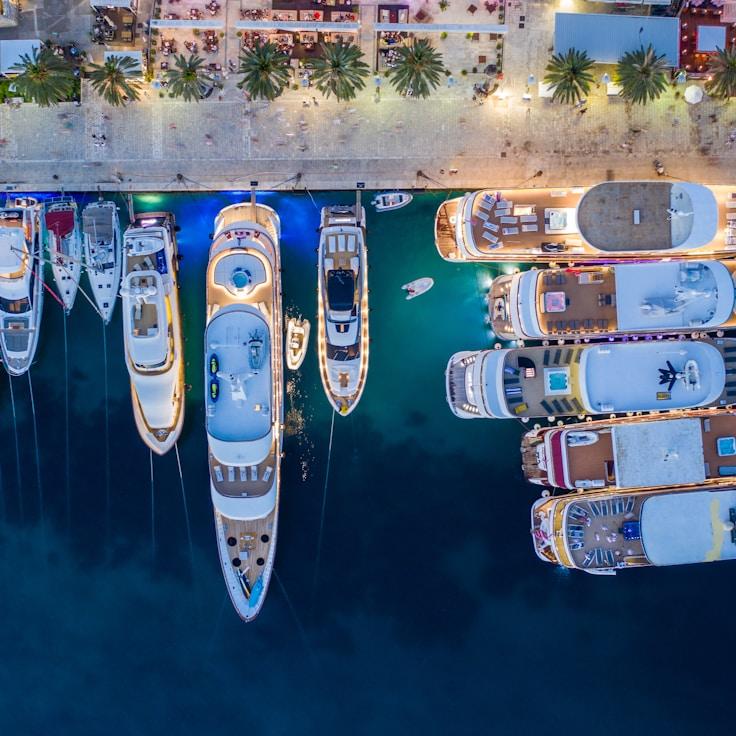 Luxurious yacht lifestyle